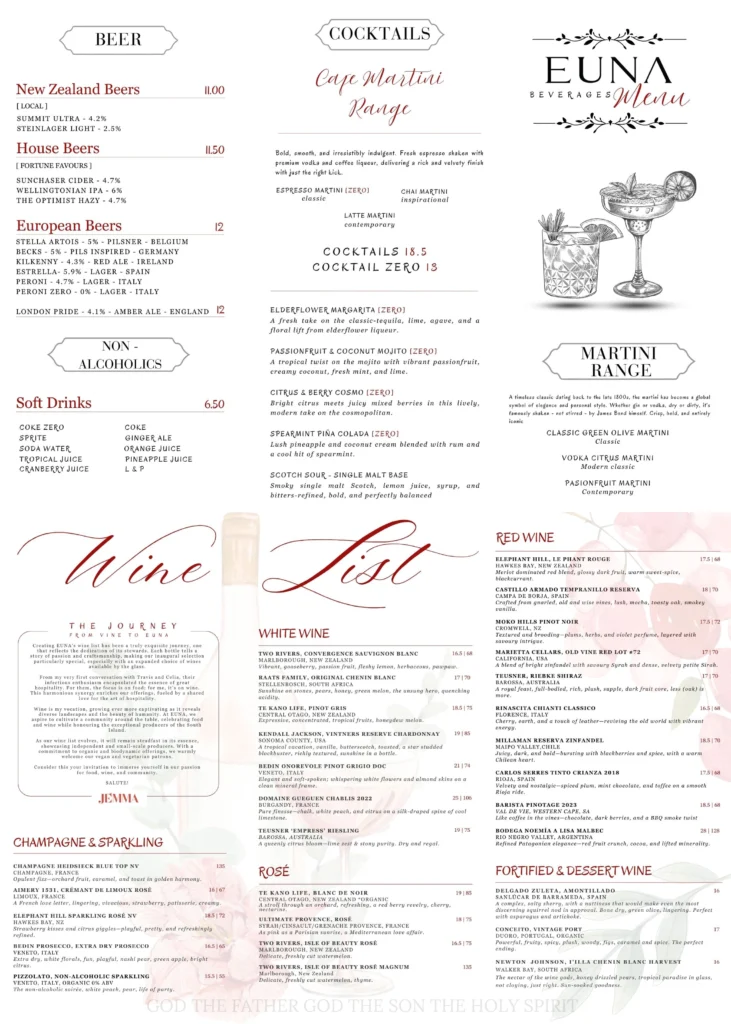 Beverages Menu Aug 2025